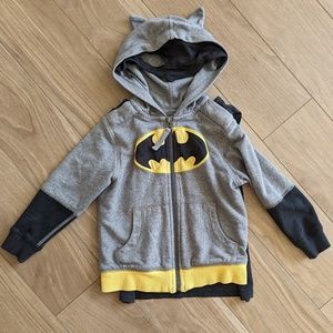 Hanna Andersson Batman Hoodie with Removable Cape Size 4(100 cm)
